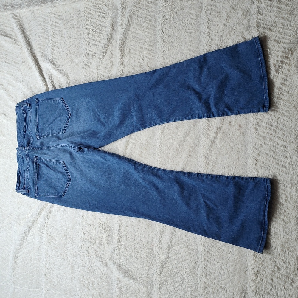 Frame Women's Denim Blue Jean Le Crop Mini Boot Medium Wash Size 28 - Picture 6 of 10